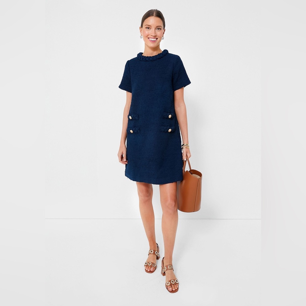 TUCKERNUCK
Navy Tweed Jackie Dress Size Medium NWT